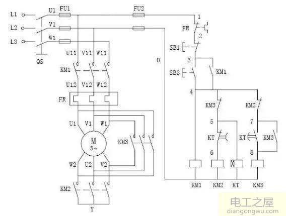 三相電機(jī)如何把星型連接改為三角形連接