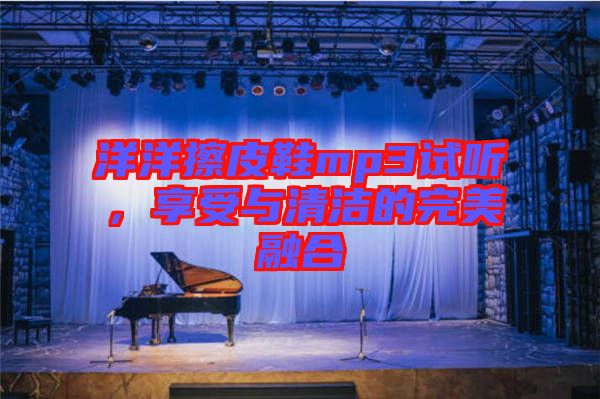 洋洋擦皮鞋mp3試聽，享受與清潔的完美融合