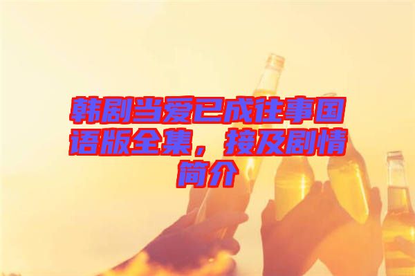 韓劇當愛已成往事國語版全集，接及劇情簡介