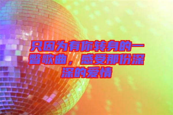 只因?yàn)橛心戕D(zhuǎn)身的一瞥歌曲，感受那份深深的愛(ài)情