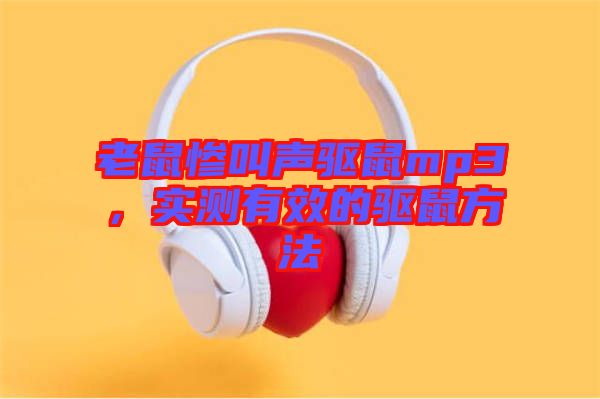 老鼠慘叫聲驅鼠mp3，實測有效的驅鼠方法