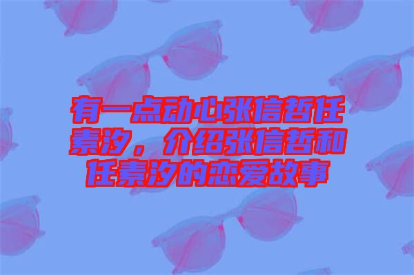 有一點動心張信哲任素汐，介紹張信哲和任素汐的戀愛故事