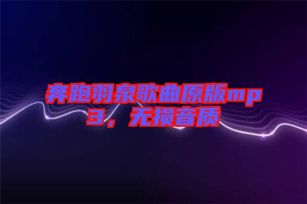 奔跑羽泉歌曲原版mp3，無損音質